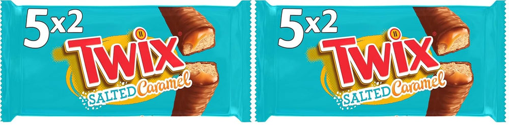 Twix sózott karamell csokoládészeletek | Tömeges csokoládécsomag | 30 db dupla rúd (30 x 46 g)