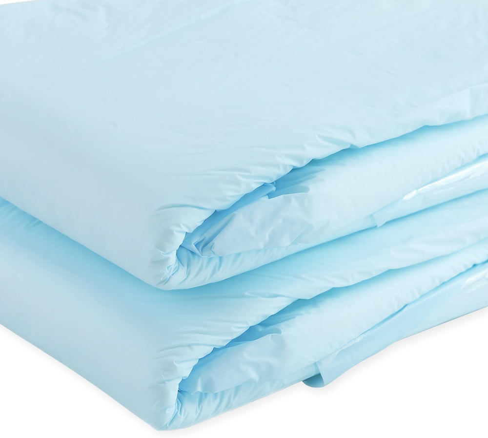 CutiePlusU felnőtt pelenkák, 10 csomag eldobható inkontinencia bugyi hurkokkal nőknek és férfiaknak, maximális nedvszívó képességgel éjszaka - kék (nagy méret, 94-119 cm)