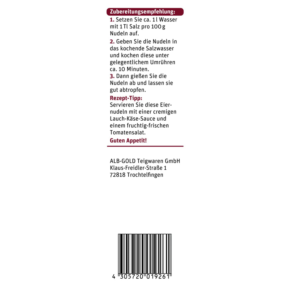 tegut... Tojásos tészta Waves - Szalagtészta, 1 x 500 g