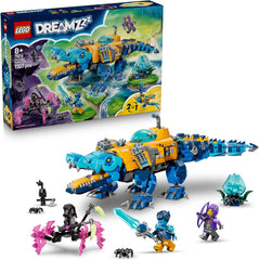 LEGO DREAMZzz 2 az 1-ben Krokodil-U-Boot - Spielzeug verwandelbar az Adler-U-Boot-ban - beleértve. 3 minifigura, 2 Spinnen und Einer sammelbaren blue Treasure-Kreatur - Geschenk für Jungen ab 8 Jahren - 71512