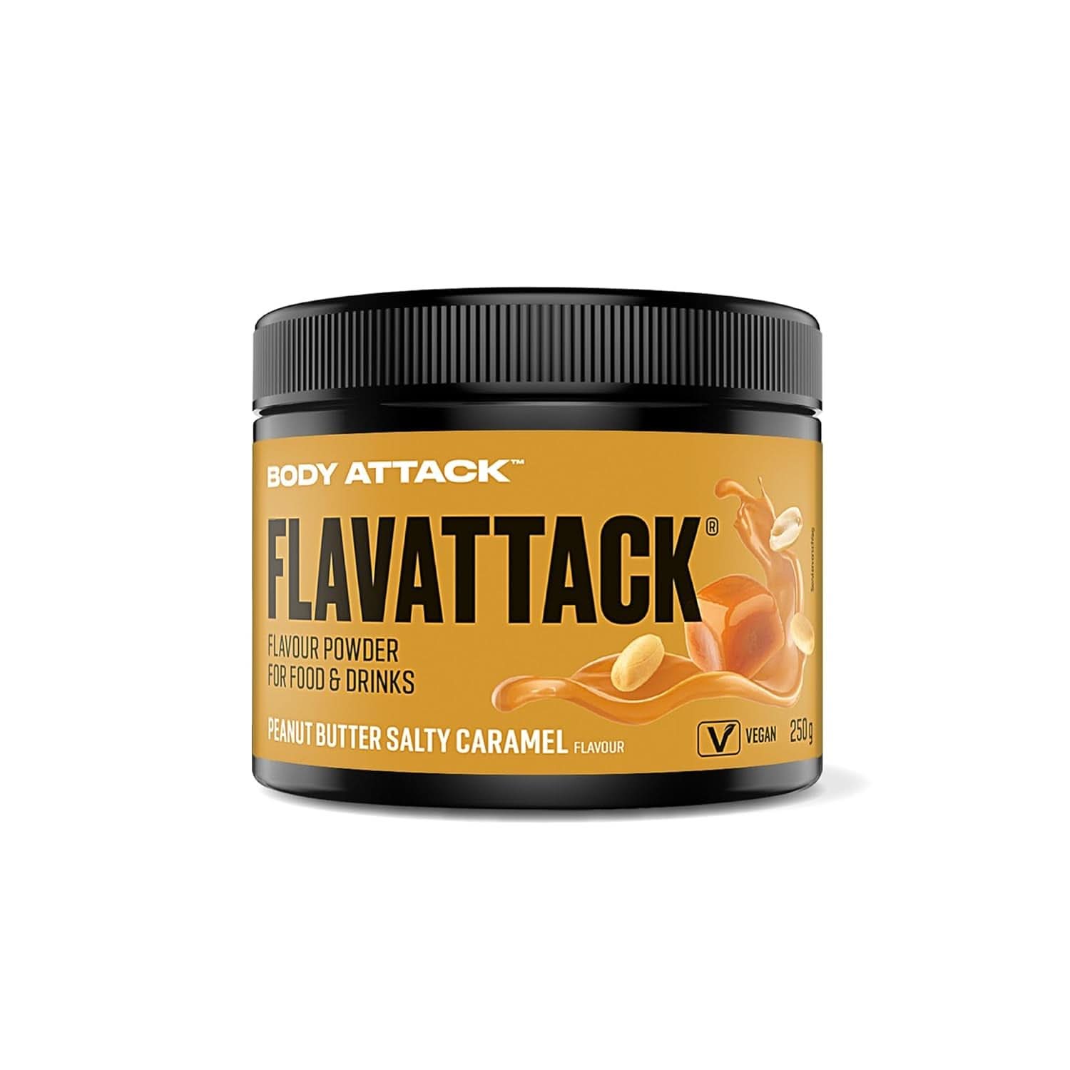 Body Attack Flavattack®, Double Choc Brownie, 250G / 83 adag Flavours Naty Shop 250 gramm mogyoróvaj + sózott karamell