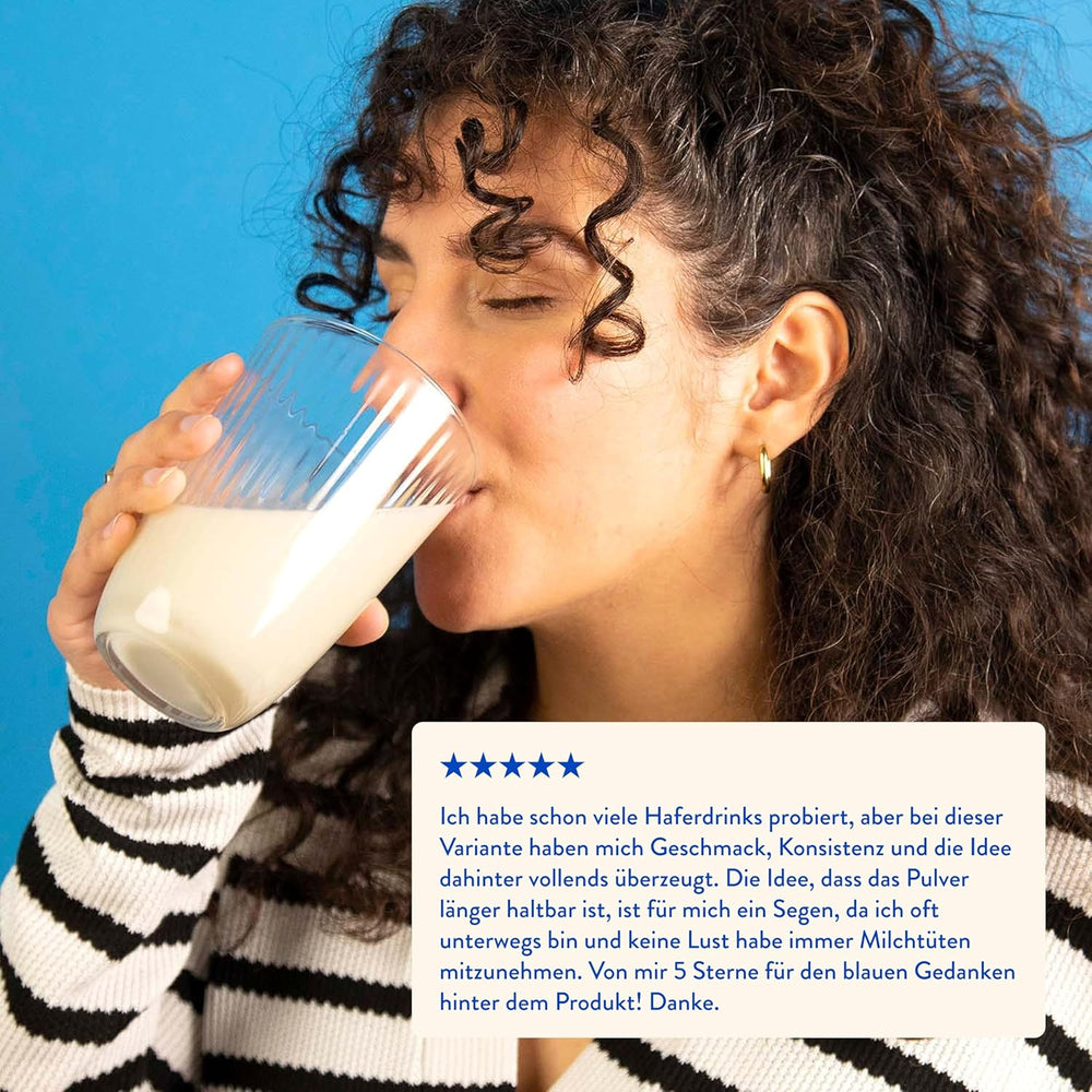 Blue Farm Pure Oat Base für bis zu 8 literes Haferdrink zum Selbermischen – 100% beste Bio-Qualität – 100% vegán, laktóz- és gluténmentes – 90% weniger Verpackungmüll