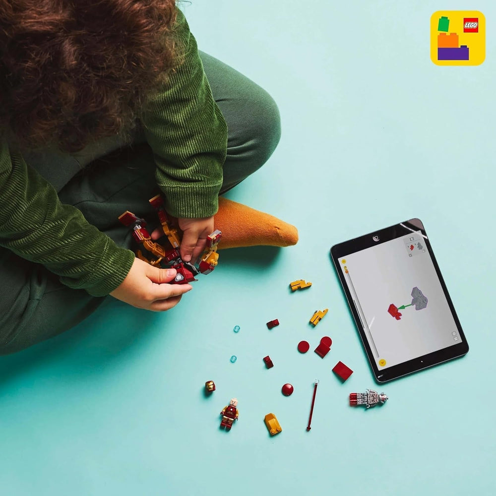 LEGO Marvel Iron Man Mech vs. Ultron - Szuperhős játék 2 minifigurával - Akciófigura mozgatható karokkal, lábakkal és ujjakkal - Ajándék 6 év feletti fiúknak és lányoknak 76307 Besuche den LEGO-Store építőkészletek