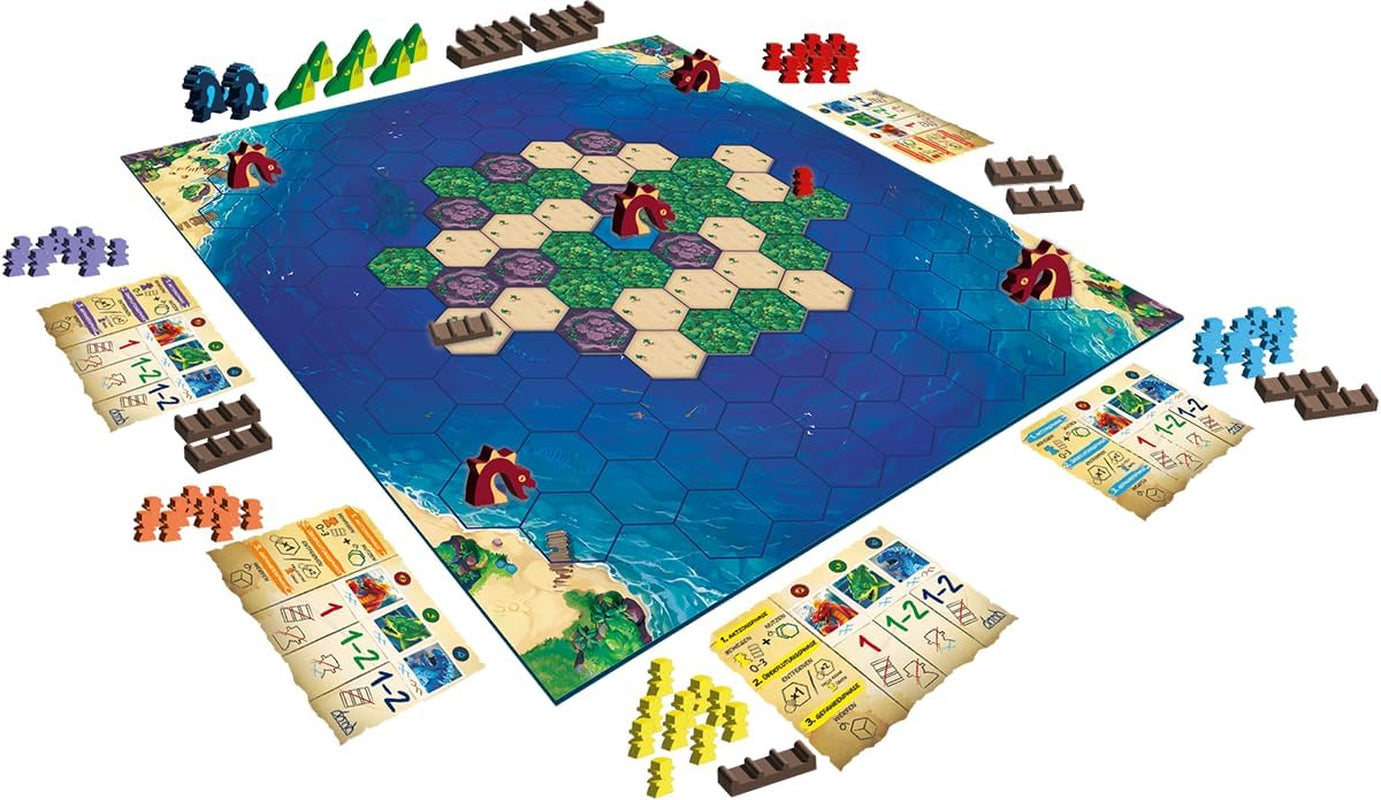 Zygomatic, Survive The Island, Családi játék, Társasjáték, 2-5 játékos, 8 év felett, 45 perc, Német