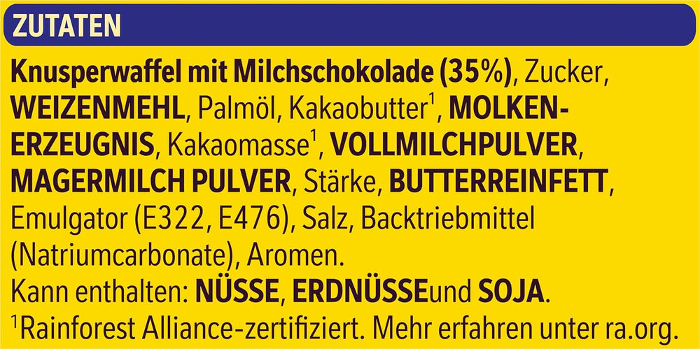 Nestlé ropogós gofri ízletes tejcsokoládé gofriszelet több csomag 1 csomag (3x26 g mindegyik)