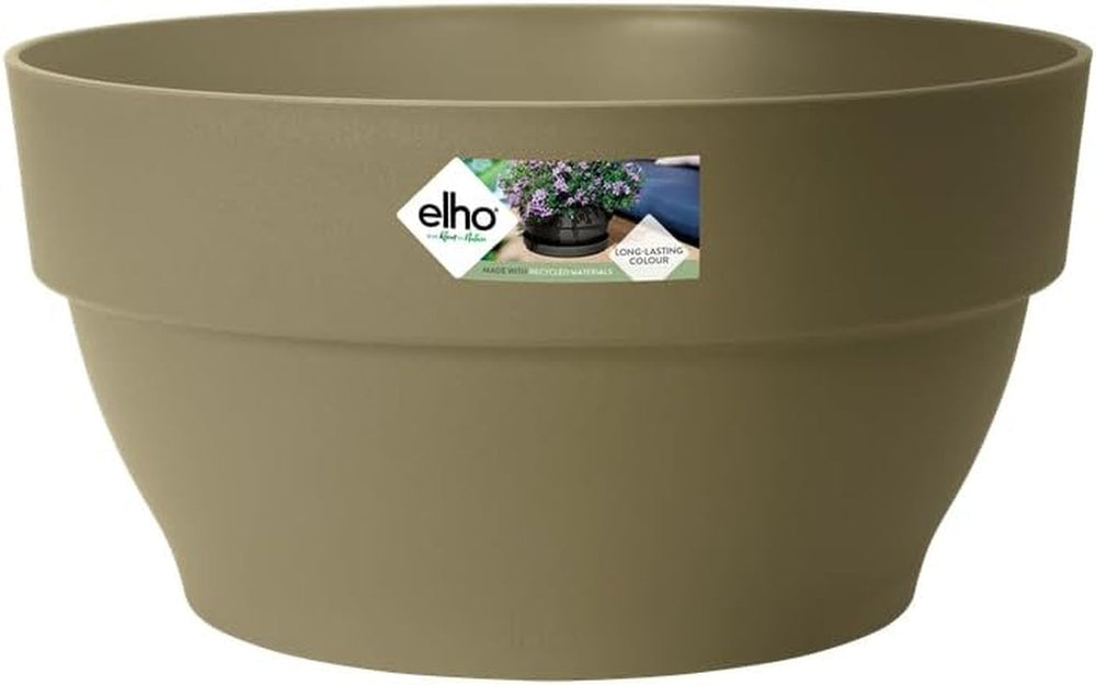 elho Vibia Campana Bowl 27 - Ghiveci de flori pentru exterior - Ø 27,0 x H 14,0 cm - Negru/Antracit