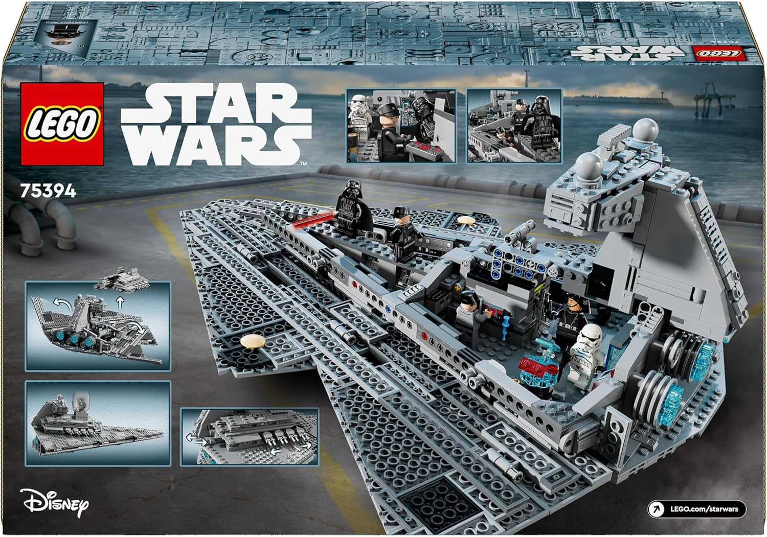 LEGO Star Wars birodalmi csillagromboló, csillaghajó készlet, építőjáték, Darth Vader és Cal Kestis játékkészlet, születésnapi ajándék fiúknak, lányoknak és rajongóknak 75394 Építőkészletek Besuche den LEGO-Store
