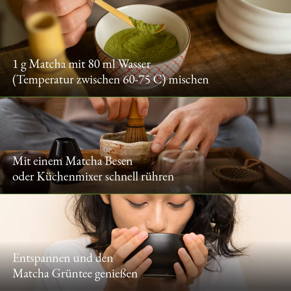 Pudră Matcha Bio Monte Nativo (100G) - Ceai Matcha pentru Latte - Ceai verde premium - 100% natural și fără aditivi