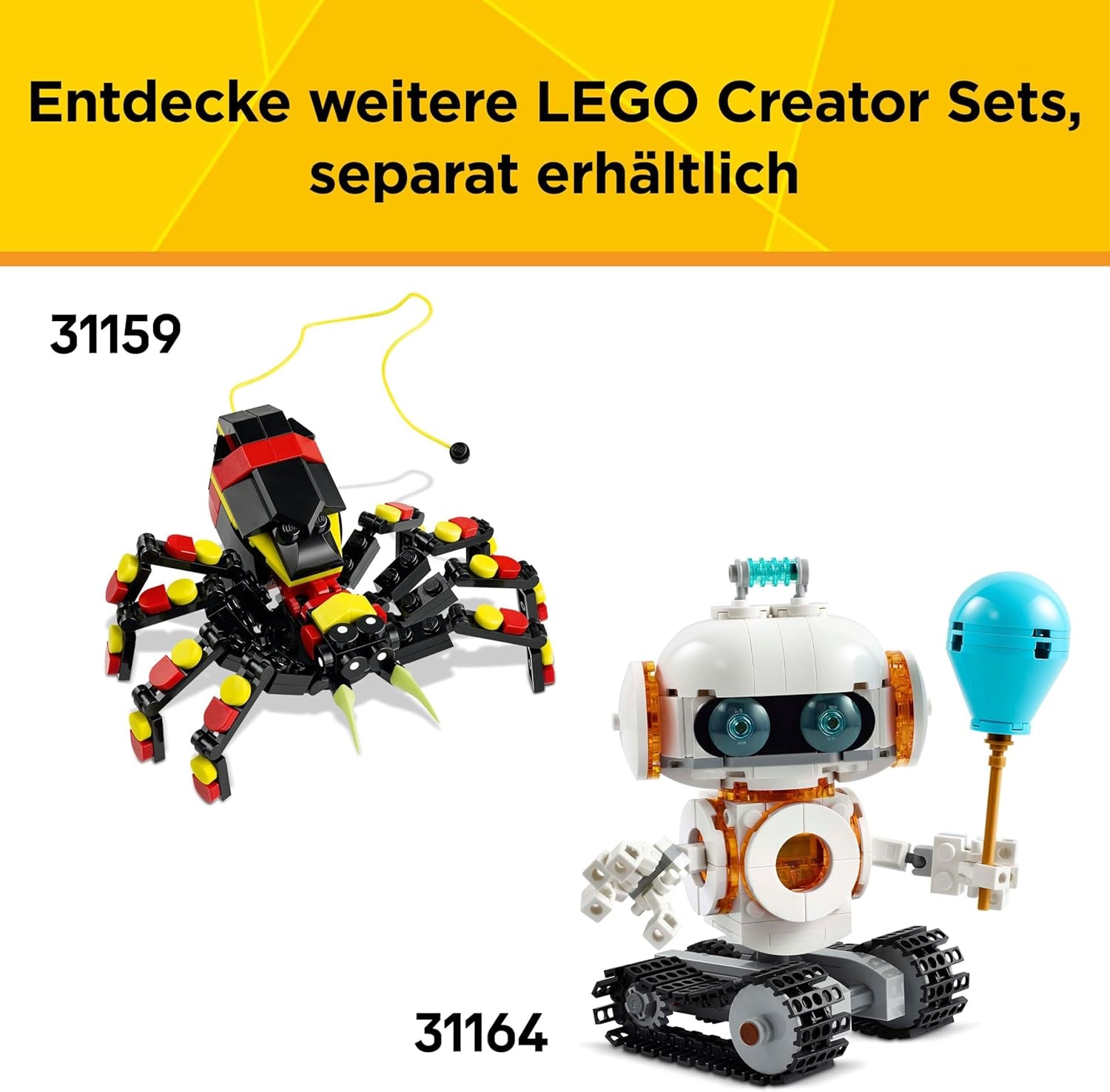 LEGO Creator 3 az 1-ben Flieger: Rennflugzeug Spielzeug – Repülőgép- vagy helikoptermodellvé alakítható – Fahrzeug Bauset für Jungen und Mädchen ab 7 Jahren – Giftidee zum Geburtstag 31160