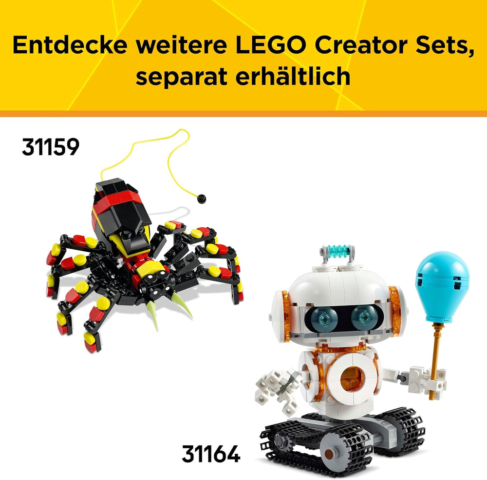 LEGO Creator 3 az 1-ben Flieger: Rennflugzeug Spielzeug – Repülőgép- vagy helikoptermodellvé alakítható – Fahrzeug Bauset für Jungen und Mädchen ab 7 Jahren – Giftidee zum Geburtstag 31160