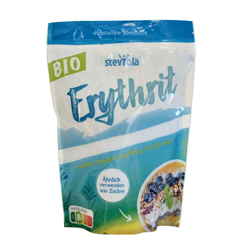 Steviola | Stevia édesítőszer | Kalóriamentes édesítőszer, 300 gramm Naty Shop Sweeteners Fehér organikus eritrit, 500 gramm