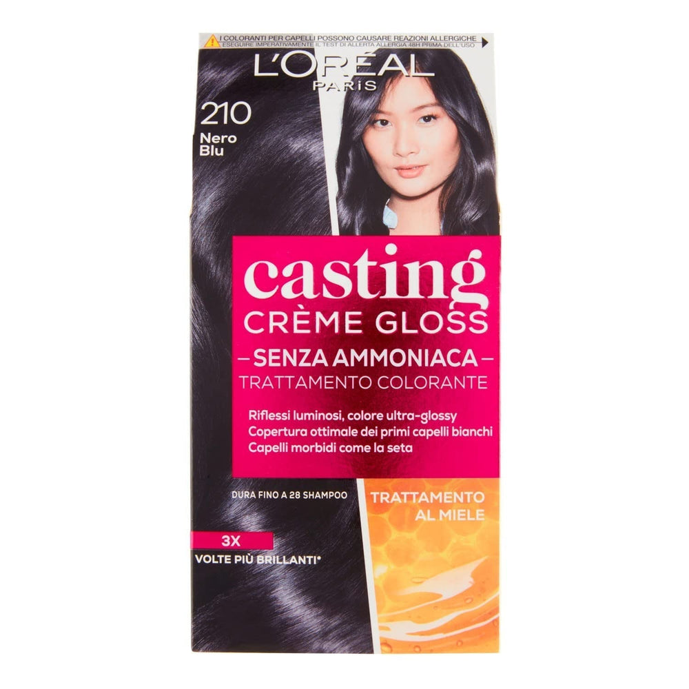 Vopsea de păr Casting Creme Gloss fără amoniac N360 Black cherry Vopsea pentru par Naty Shop Negru, albastru 210 1 bucată (pachet de 1)