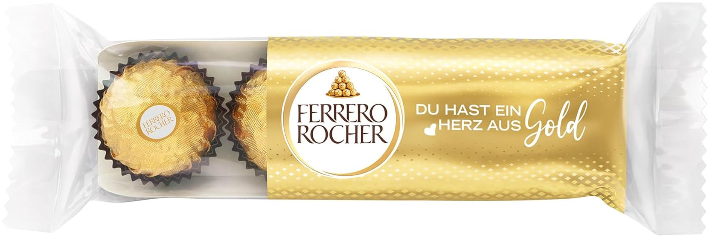 Ferrero Rocher - Ropogós és krémes mogyoró különleges praliné - Valentin-napi ajándék neki és neki - 16 csomag, 4 db egyedi praliné