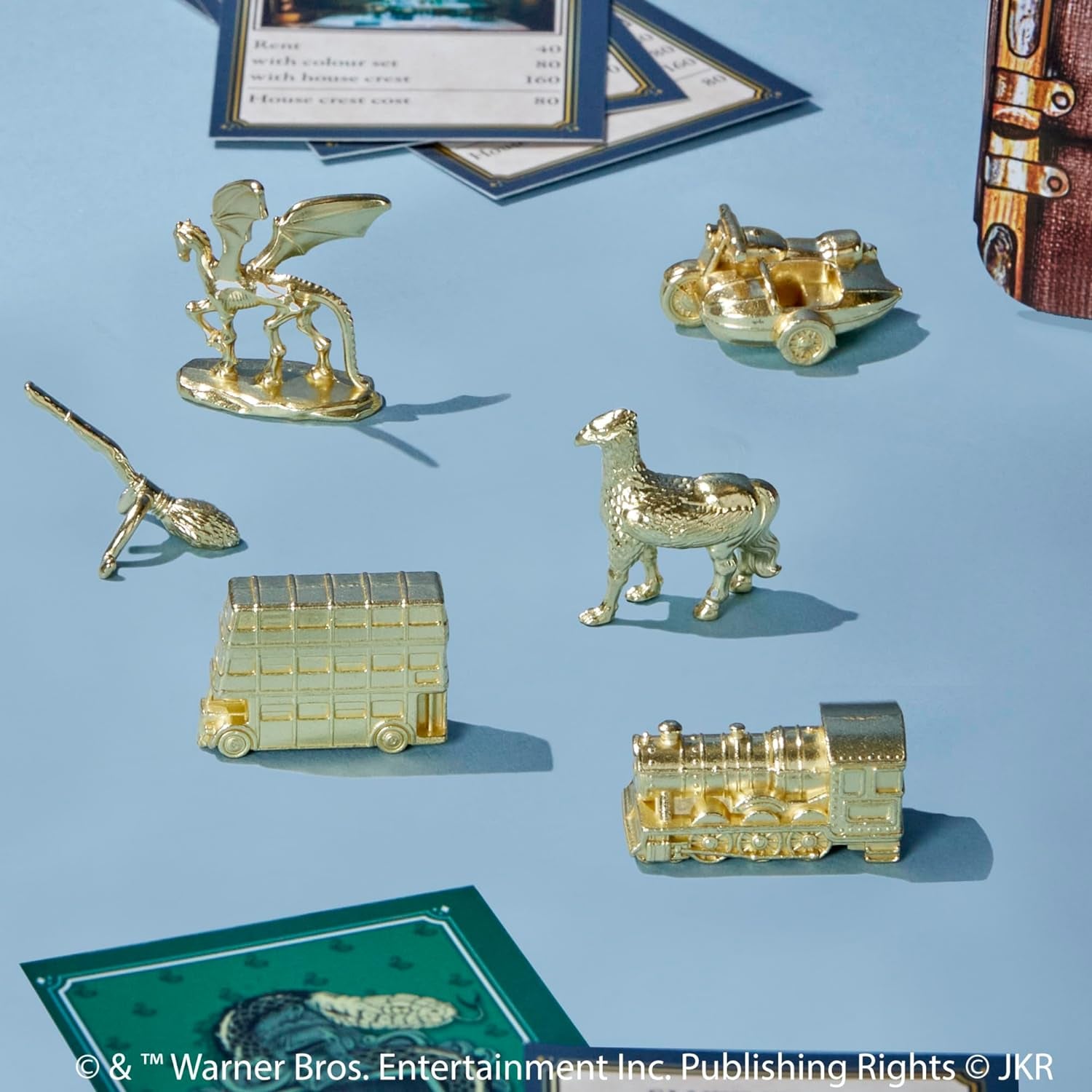 Monopoly Társasjáték Harry Potter Edition, családi játék 2-6 játékos számára, 8 éves kortól - német verzió