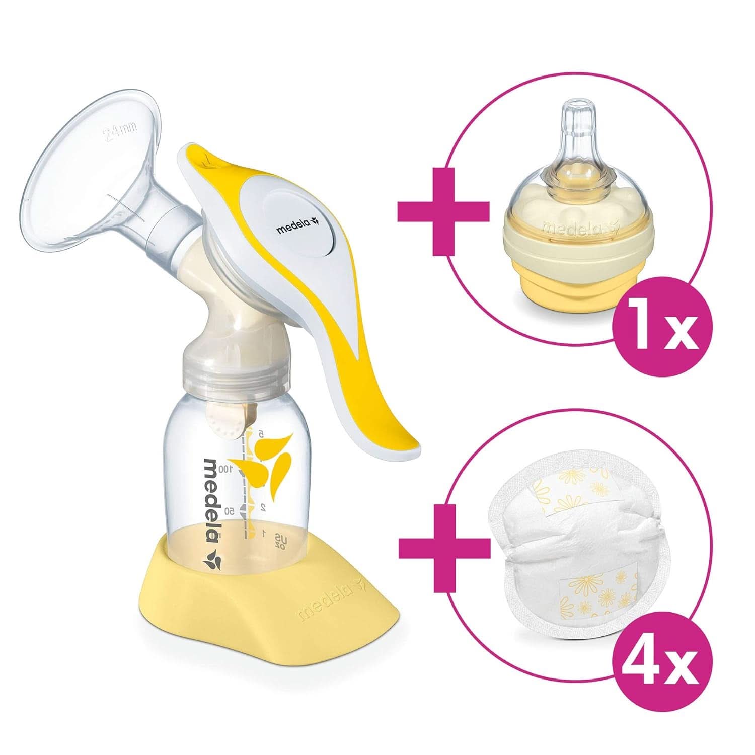 Medela Harmony Handmilchpumpe, Mit Calma-Sauger Und Stilleinlagen Kiegészítők Élelmiszer és szoptatás Baba Naty Shop