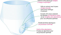 Felnőtt hipoallergén és környezetbarát nedvszívó fehérnemű, M-es méret, 8 db