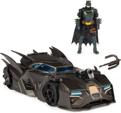 DC Comics Batman Batman offroad katapulttal, markoló kampóval és hálós hátsó cellával, 10 cm-es Batman figurával, 4 éves és annál idősebb szuperhősrajongók számára Akciófigurák Naty Shop Single