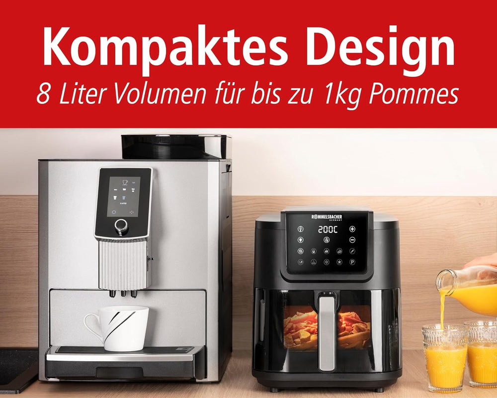 ROMMELSBACHER Légsütő ablakos FRH 1700, 10 program, csendes Készülékek Naty Shop