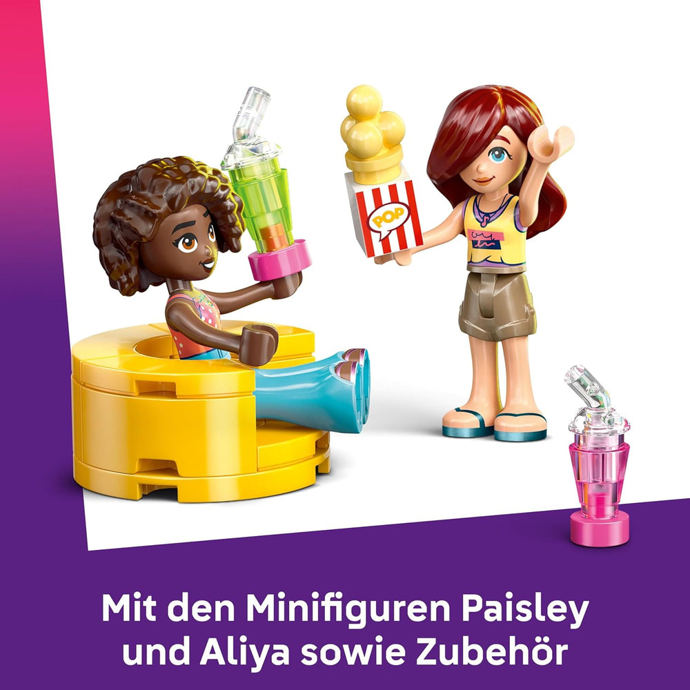 LEGO Friends Friendship Movie Night játék 6 évesnél idősebb lányoknak - beleértve 2 mini baba, egy képernyő és egy világos tégla projektor - Kreatív építőkészlet - 42642