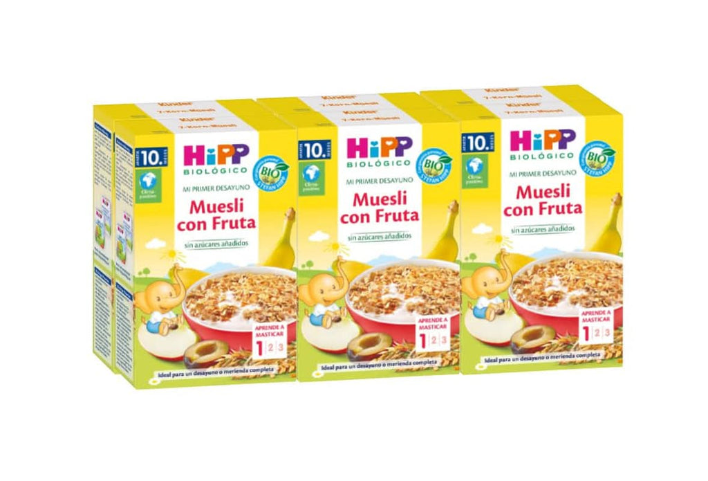 Muesli de fructe ecologic Hipp, pachet de 6 x 200 grame Cereale Naty Shop