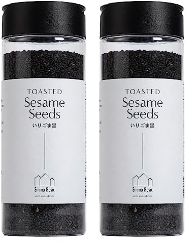 - Gerösteter schwarzer szezám 150g | Ballaststoffreich | Fehérjeforrások vegán | Reiches Aroma | Antioxidáns | Einfach streuen