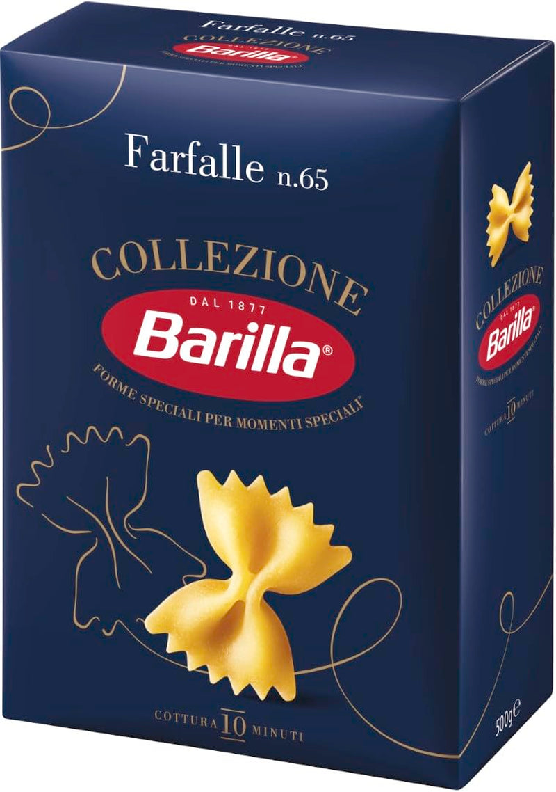Barilla Collezione Farfalle tészta kiváló minőségű durumbúzából, mindig al dente, (1 x 500g)