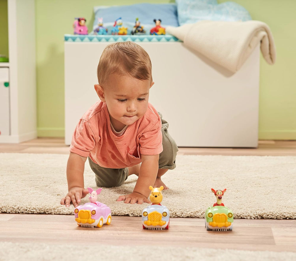 VTech TUT TUT Baby Flitzer - Mașina decapotabilă a lui Winnie the Pooh - Mașină de jucărie cu muzică, propoziții și sunete interesante - Pentru copii cu vârsta cuprinsă între 1-5 ani Jucarii Bebe Naty Shop