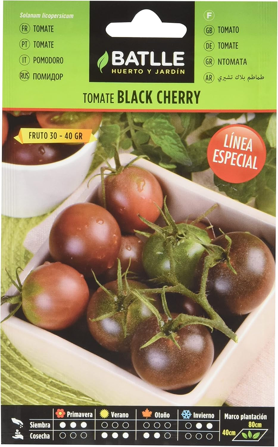 Línea Especial Tomatensamen Tomate Noire De Crime
