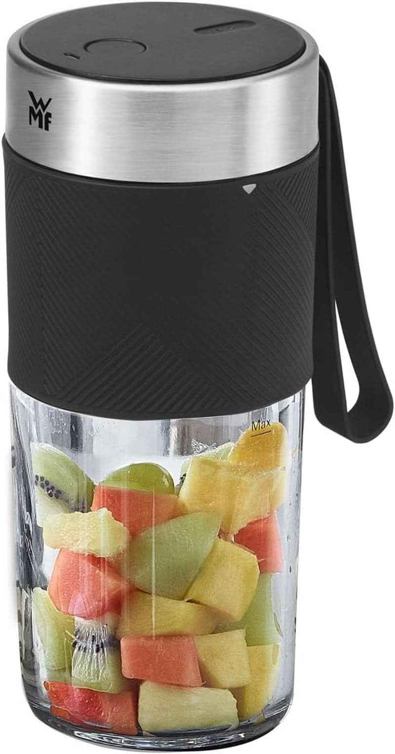 WMF Küchenminis Mix on the Go 300 ml, Mini Mixer To Go, USB Mixer Smoothie Maker, Aufladbarer Personal Blender, Tragbarer Mixer Für Turmixok, Shakes Kitchen Naty Shop