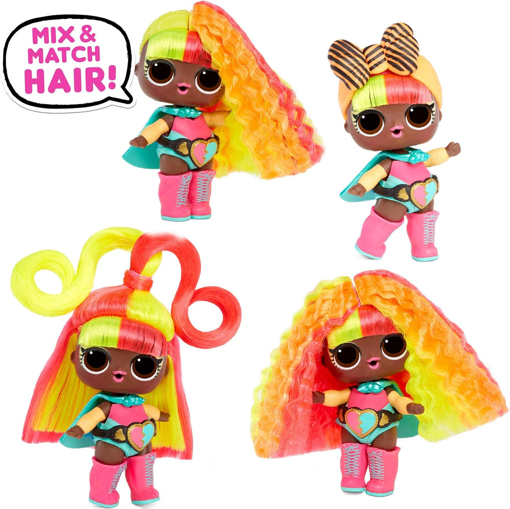 Păpuși de colecție LOL Surprise pentru fete - Cu 15 surprize și coafuri diferite - #Hairvibes Dolls