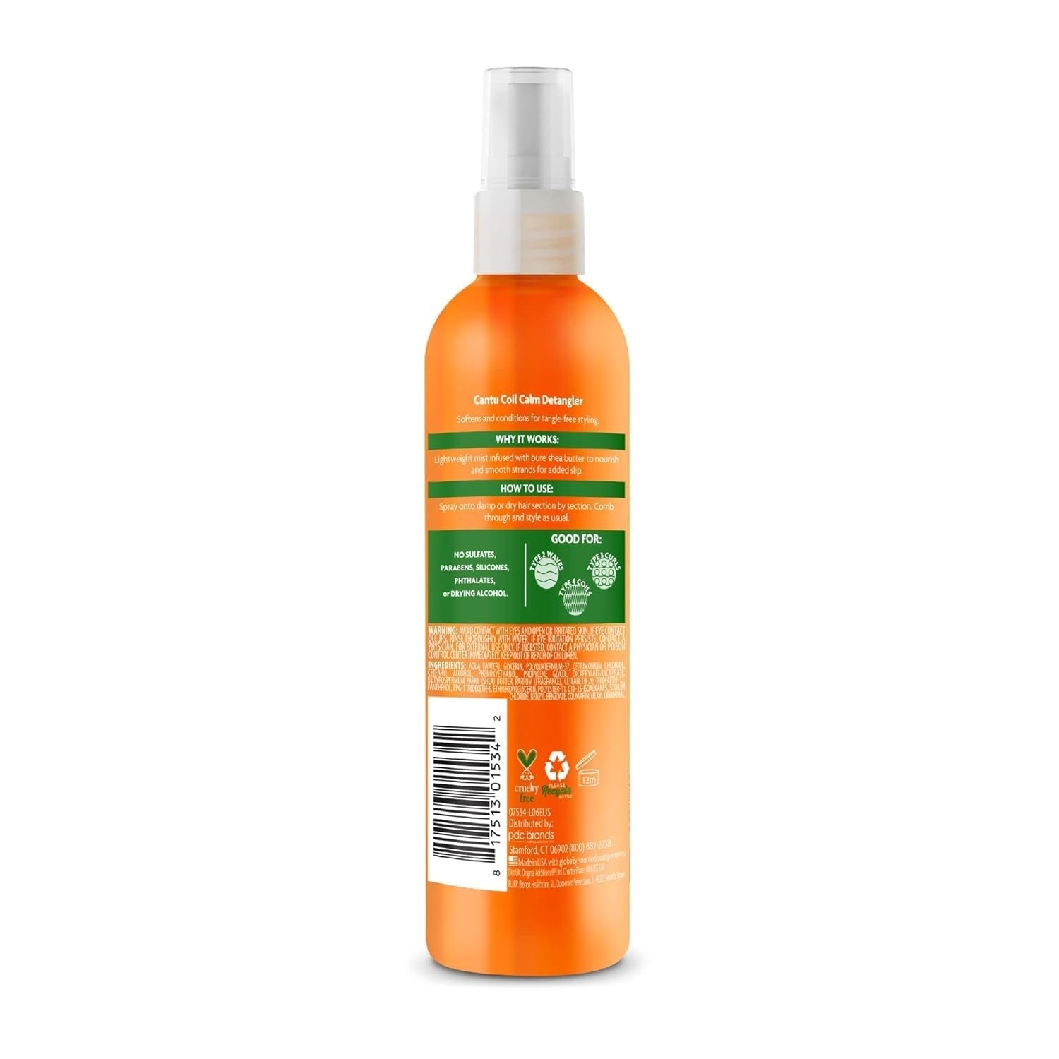 Cantu Natural Hair Produs pentru descurcarea parului Coil Calm spray 226,8 gram (235ML) Produse pentru descurcarea părului Naty Shop