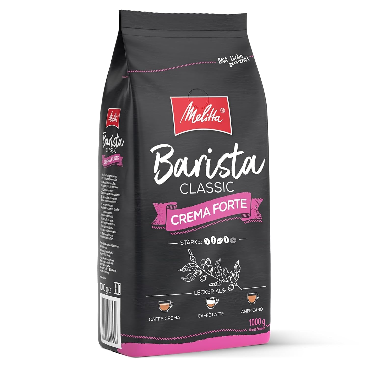 Melitta Barista Classic Espresso, Boabe de cafea întregi 1 kg Cafea Naty Shop 1 Kg Crema Forte