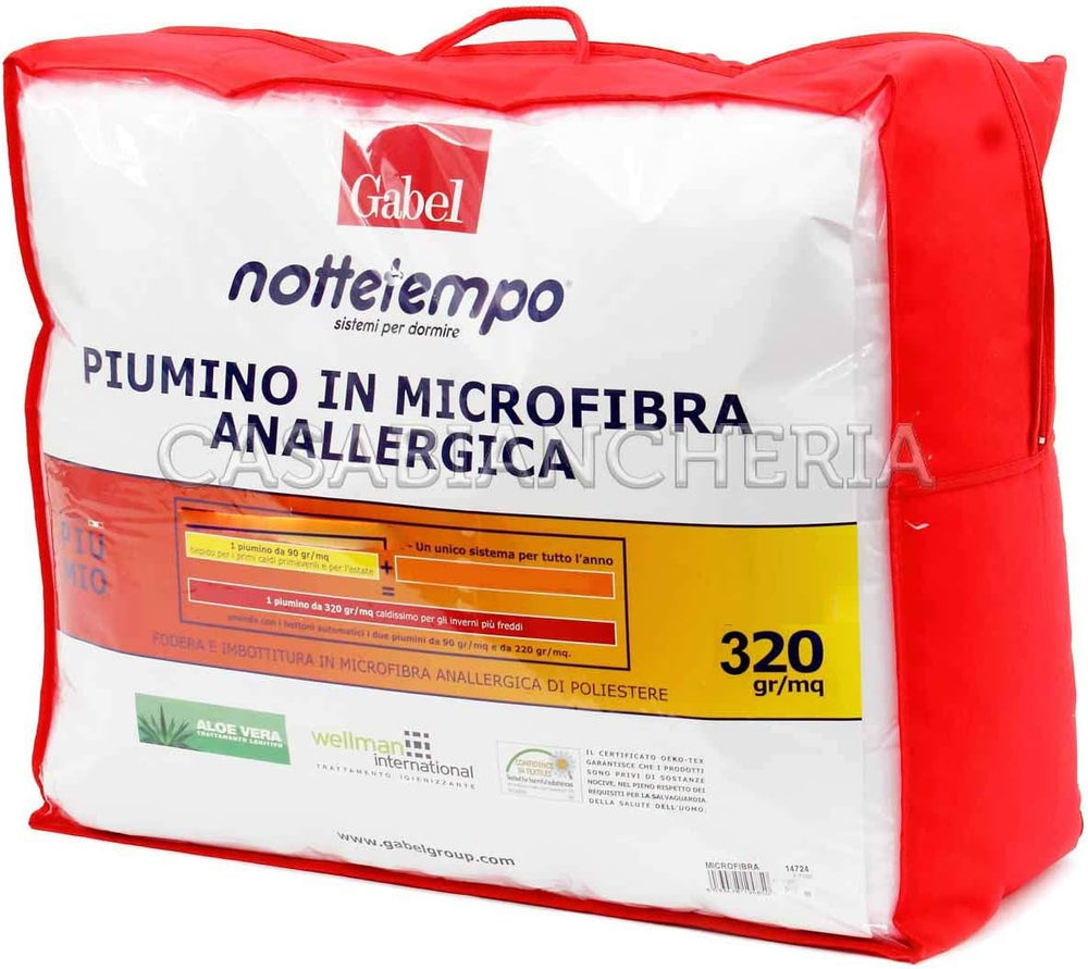 Fork Nottetempo jachetă puf microfibră microfibră foarte cald (2Cm) 120X80X2 Cm Bianco Plapumi si pilote Naty Shop 205X250X2 Cm Microfibra menține foarte cald (2Cm)