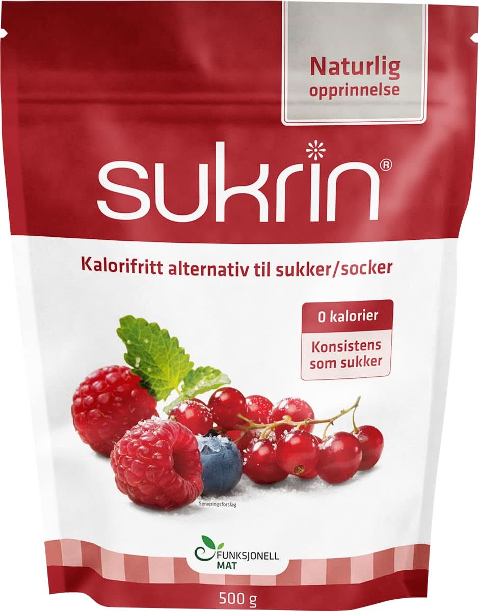 Sukrin Eritrit, a cukor természetes alternatívája kalória nélkül, 1 csomag, 500 gramm Sweeteners Naty Shop