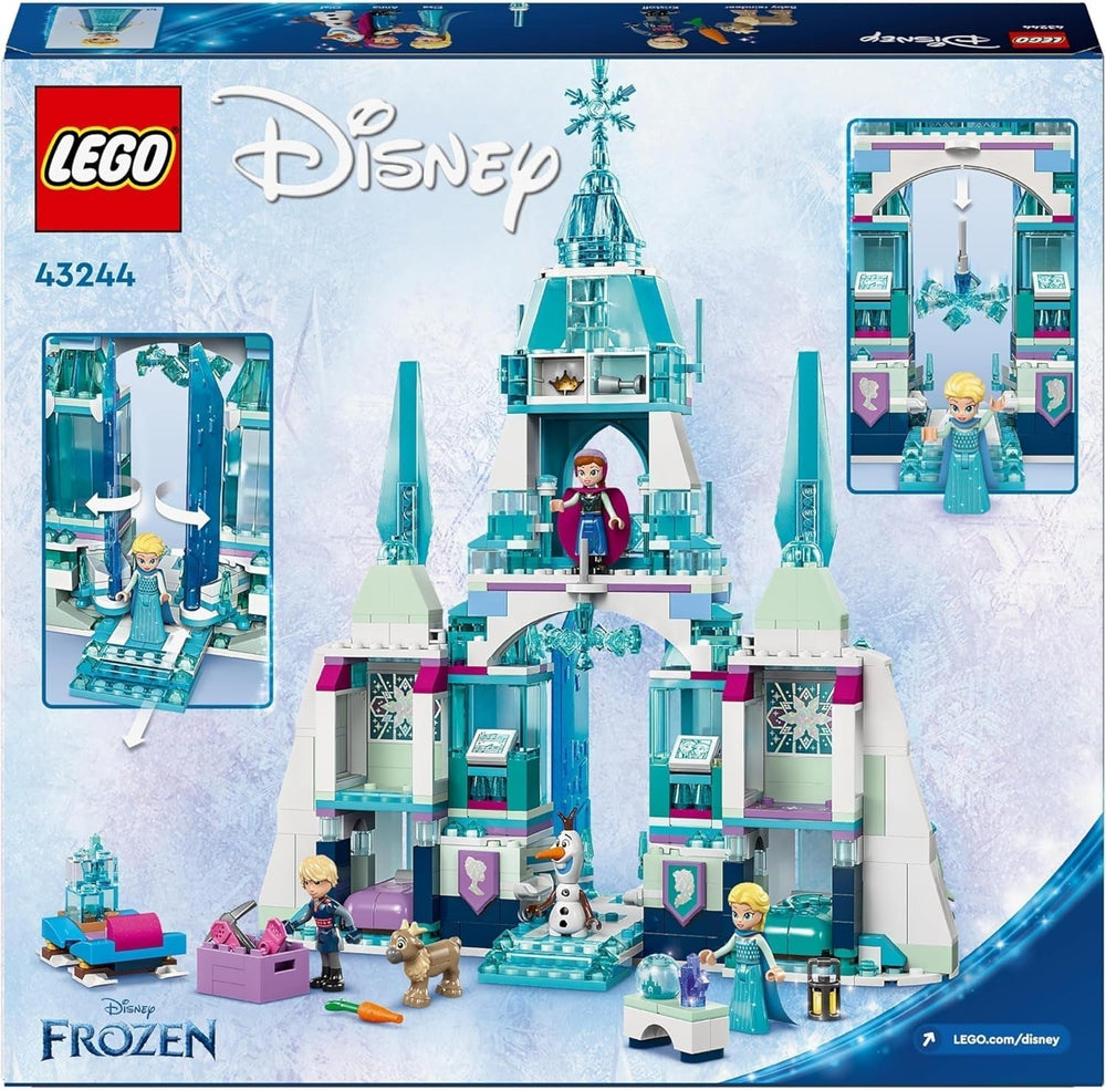 LEGO Ç€ Disney Frozen Elsa téli palotája, építő- és játszókészlet gyerekeknek modellpalotával, ELSA és Anna minifigurákkal, ajándék lányoknak, fiúknak és filmrajongóknak 6 éves kortól 43244 Építőkészletek Besuche den LEGO-Store
