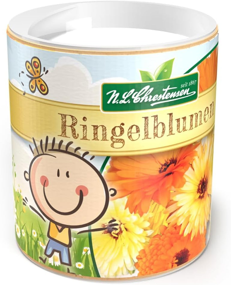 Körömvirág magok Chrestensen Colorful Mix - Ingyenes beporzású magvak 30g kb. 25m² - Shaker kerti gyerekeknek