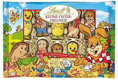 Micii Prieteni de Paște cu Ciocolată | 2 x 100 g și Decor de Ciocolată Mini Ouă cu Lapte Alpin | 2 x 180 g Pliculețe | Ouă de ciocolată cu lapte premium, ambalate vesel și colorat, în patru culori, pentru Paște