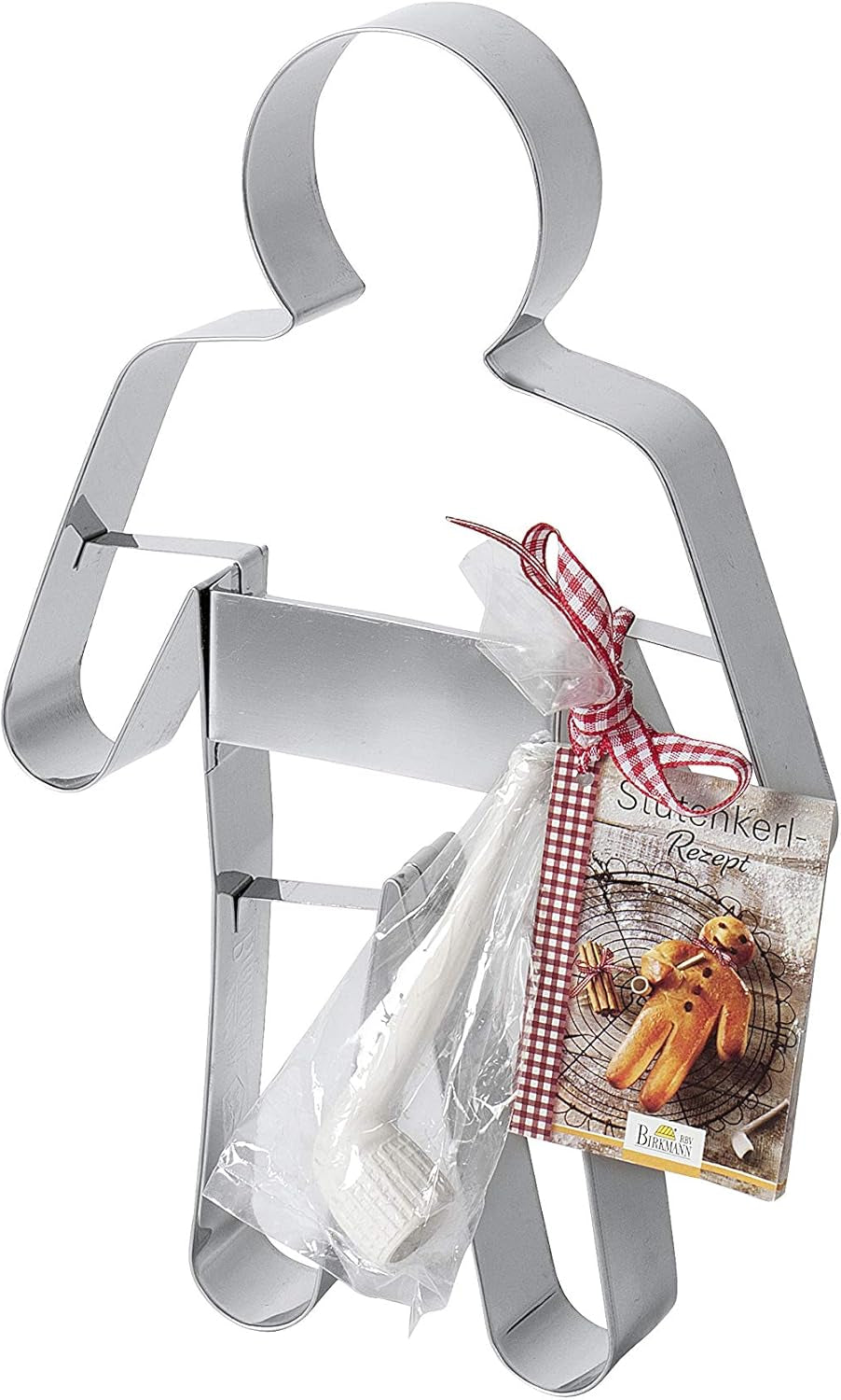 Birkmann, formă de biscuiți Stutenkerl, 24 cm, oțel inoxidabil, calitate superioară, 196650