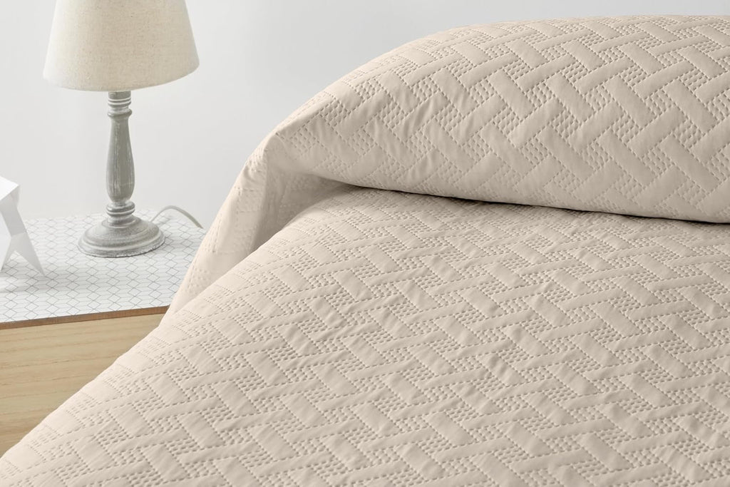 LISO - Cuvertură de pat pentru 105 Cm - Cuvertură de pat Bouti Bed - Primăvară și vară - 200X260 Cm - Roz Paturi si Cuverturi Besuche den Degrees home-Store Bej Pat 90 Cm