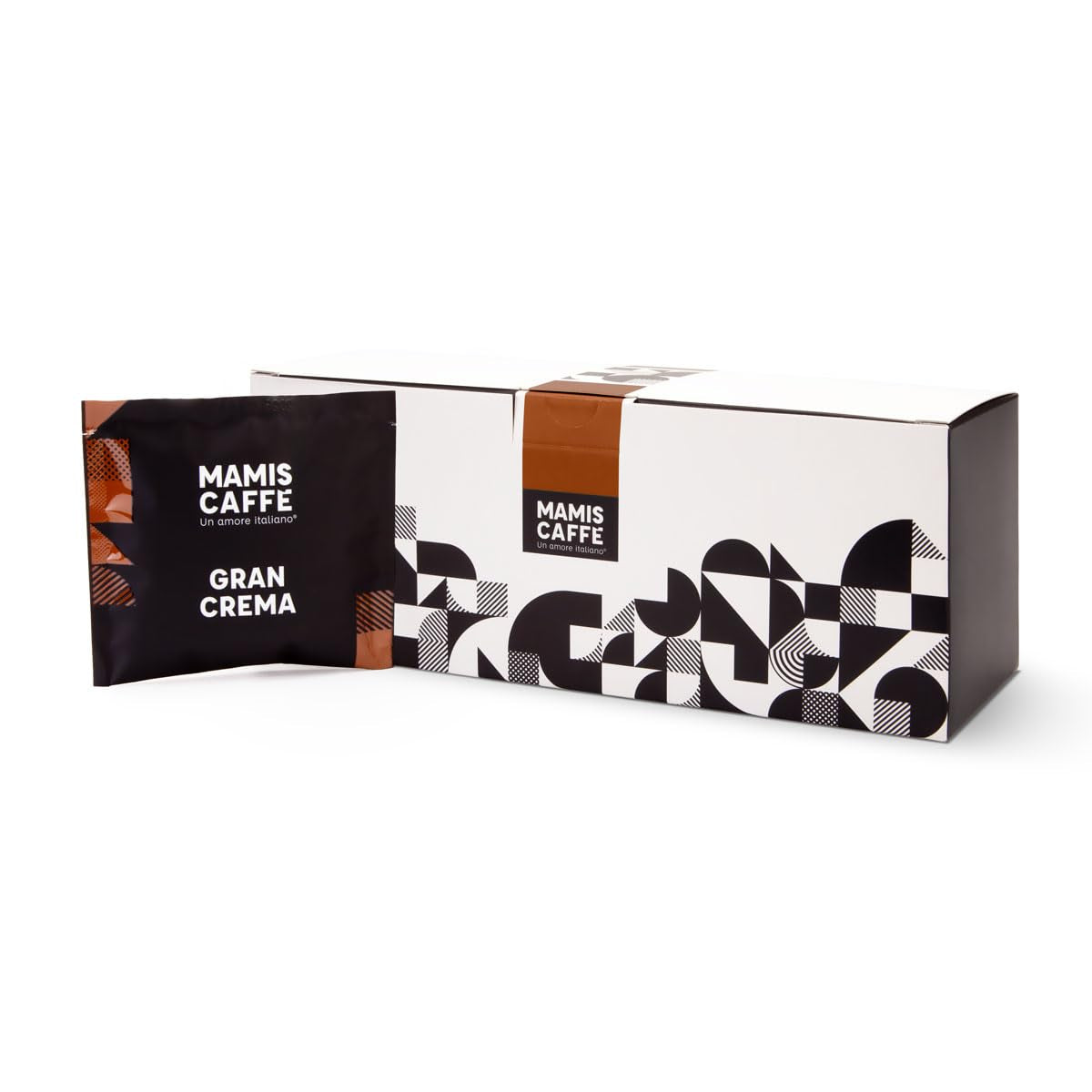 Mamis Caffè Gran Crema, boabe de espresso întregi - 100% boabe Arabica, aromă fructată, ciocolatie, ușor dulce, prăjire medie și cremă groasă, cultivate în Brazilia și Columbia Cafea Naty Shop 15 plicuri cafea Capsule