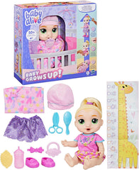 Baby Grows Up Puppe LaLa GooGoo – interaktív játék Babypuppe mit Wachstum (25–35 cm), 75+ Geräusche, 6 Mileensteine, Spielzeug für Kinder ab 3 Jahren