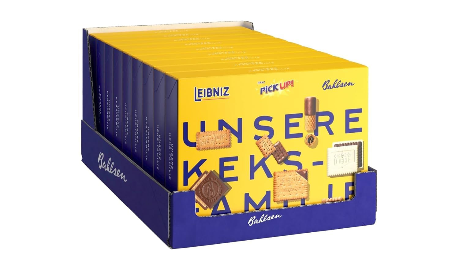 Bahlsen Familia Noastră de Biscuiți, Pachet de 9, Mix pentru Biscuiți cu 7 Varietăți Crocante de Biscuiți cu Ciocolată (9 x 280 g)