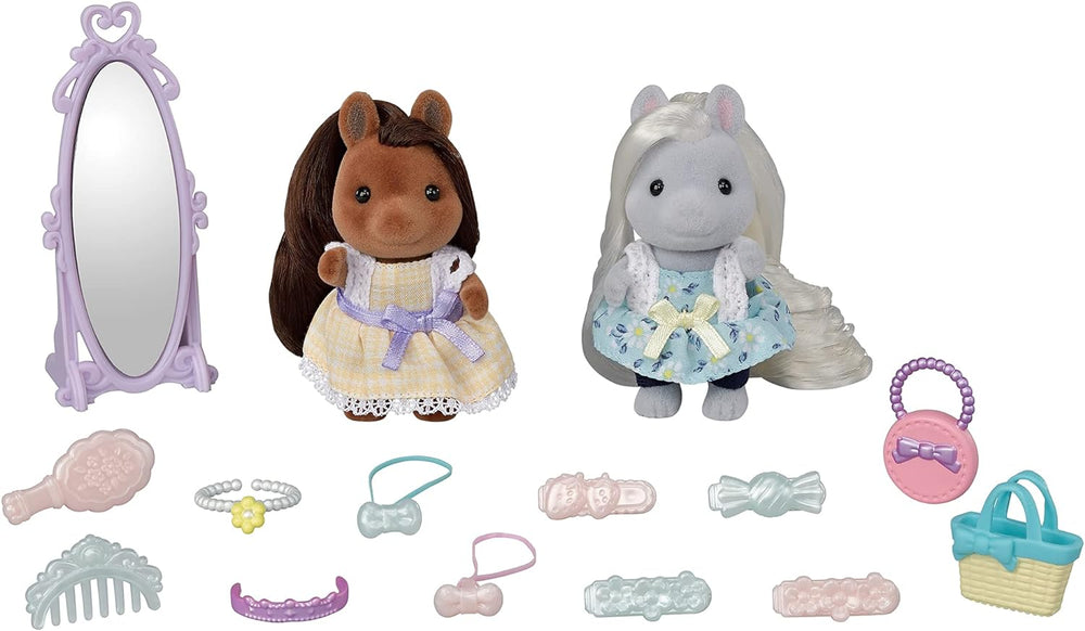 Sylvanian Families 5650 Süße Pony Freunde - Figuren für Puppenhaus