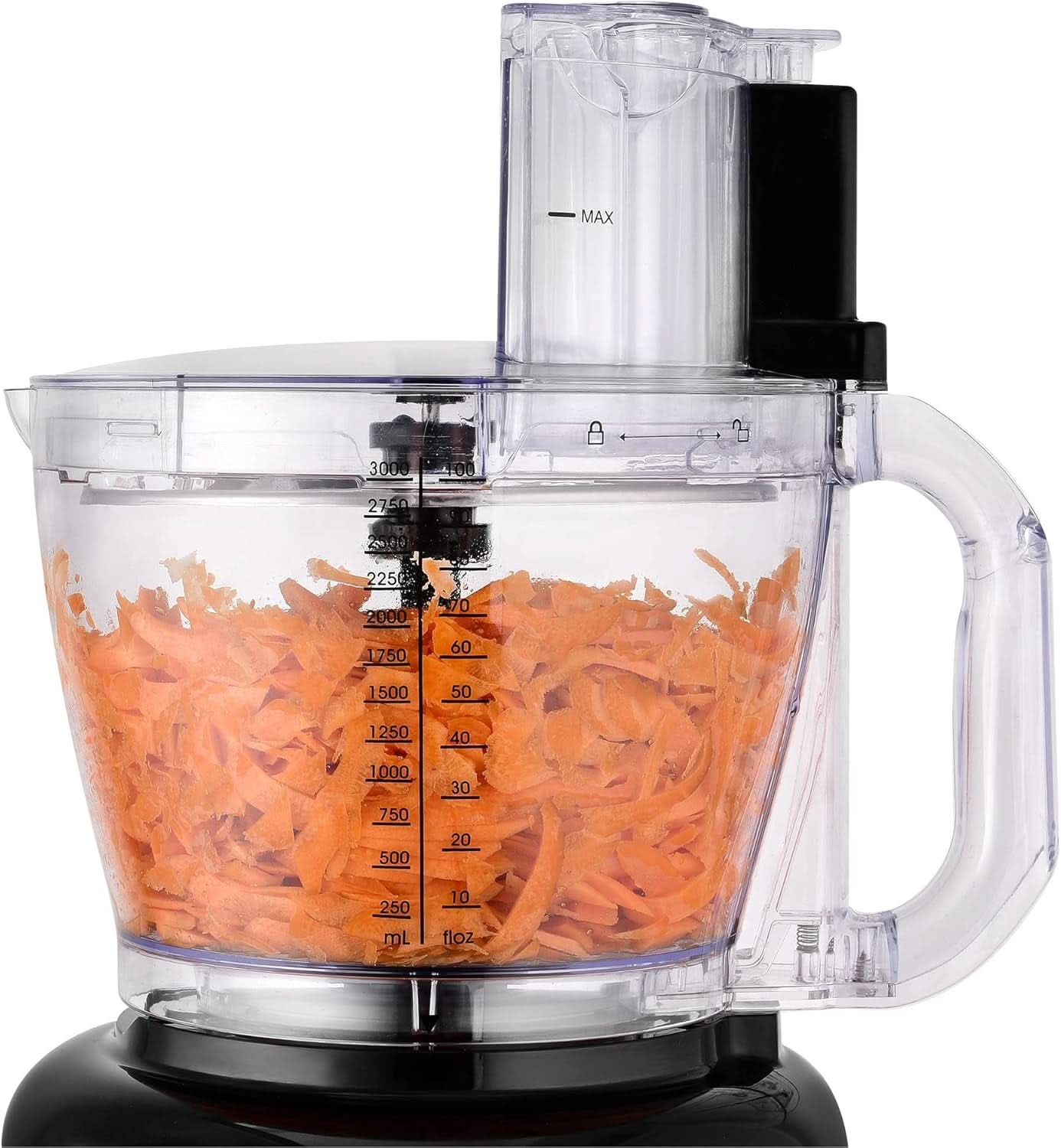 Gyerünk! 8-in-1 Küchenmaschine, 3-L-Schüssel, 1,75-L-Mixbehälter, 2 Geschwindigkeitsstufen, Turbo-Funktion, 1000 W, Schwarz/Silberfarben, VG HA 3001 Mother and Child Naty Shop