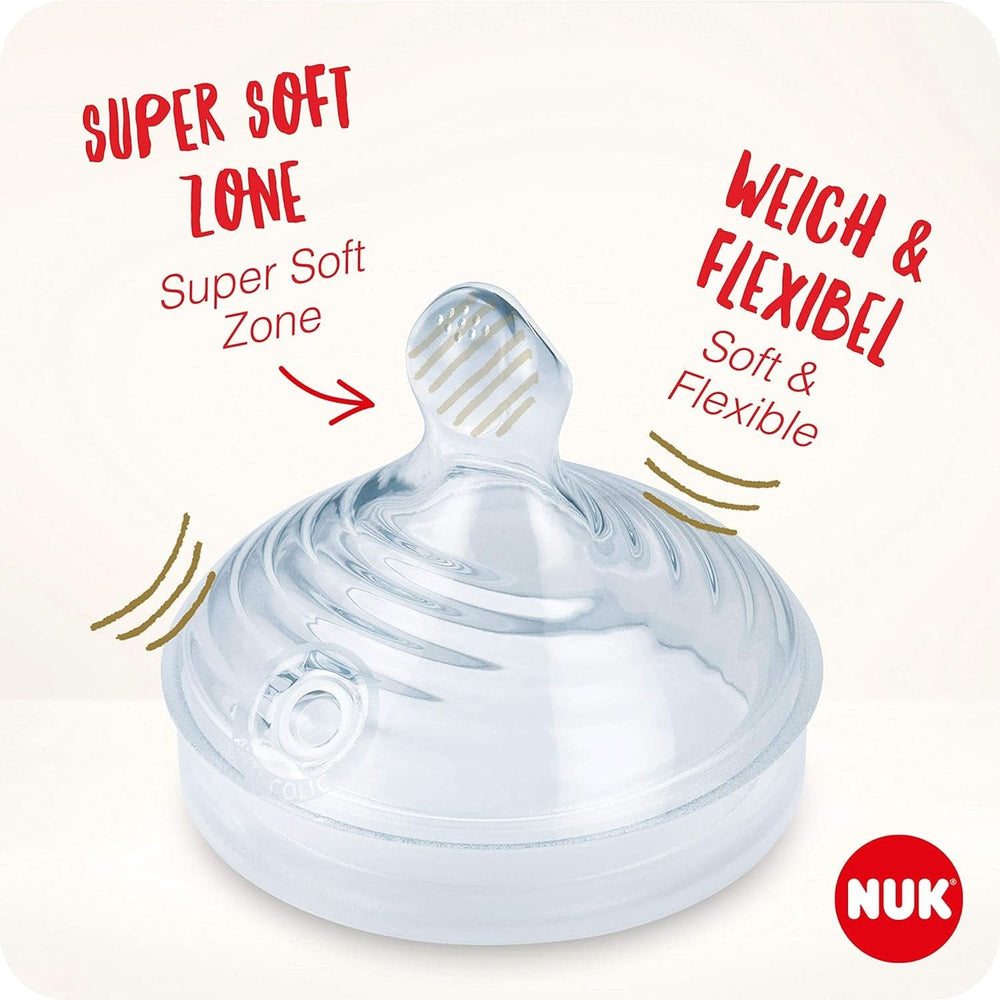 NUK Nature Sense kézi mellszívó | Szoptatós készlet kézi mellszívóval, cumisüvegekkel és szoptatóbetétekkel Ultra Dry Comfort | 6 db Bébiétel és szoptatási kiegészítők Naty Shop