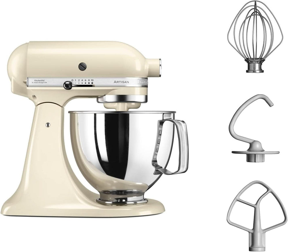 KitchenAid Artisan 5KSM125EER edénykeverő, 300 W, 4,8 literes Naty Shop krém