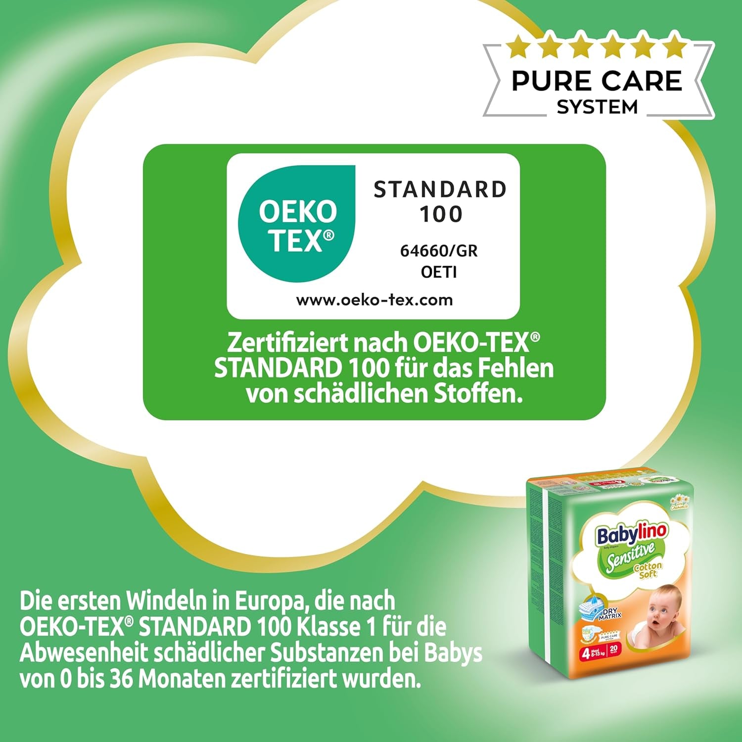 Babapelenka Sensitive 4-es méret, Maxi (8-13 kg), 20 db