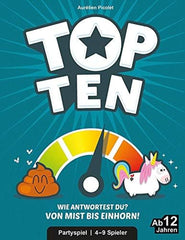 Koktéljátékok COGD0008 Asmodee Top Ten, Party Game, Német, Többszínű, Színes