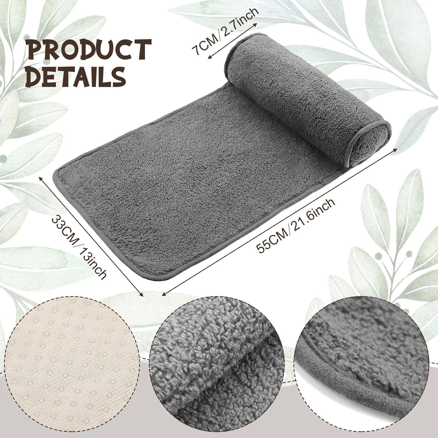 Pernă de gât pentru fotoliu reclinabil, pernă reglabilă din pluș, rolă de gât, fleece antiderapant, canapea, pernă de gât pentru călătorii, acasă, șezlong, canapea, fotoliu (gri închis)