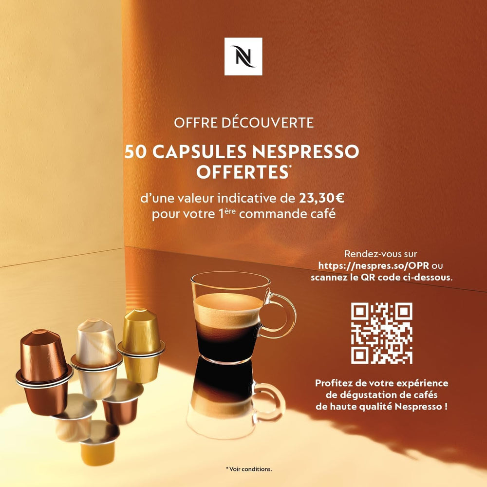 Espressor Krups Nespresso Inissia – espressor compact pentru capsule de cafea, presiune de 19 bari, încălzire rapidă în 25 de secunde, funcție de economisire a energiei, rezervor de apă de 0,7 l, roșu, model YY5506FD